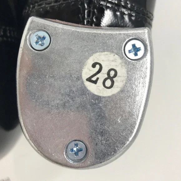 WUIWUIYU Lace Up Tap Dancing Shoes, Unisex Kid's Size 12(B)28 - Black - Picture 8 of 10